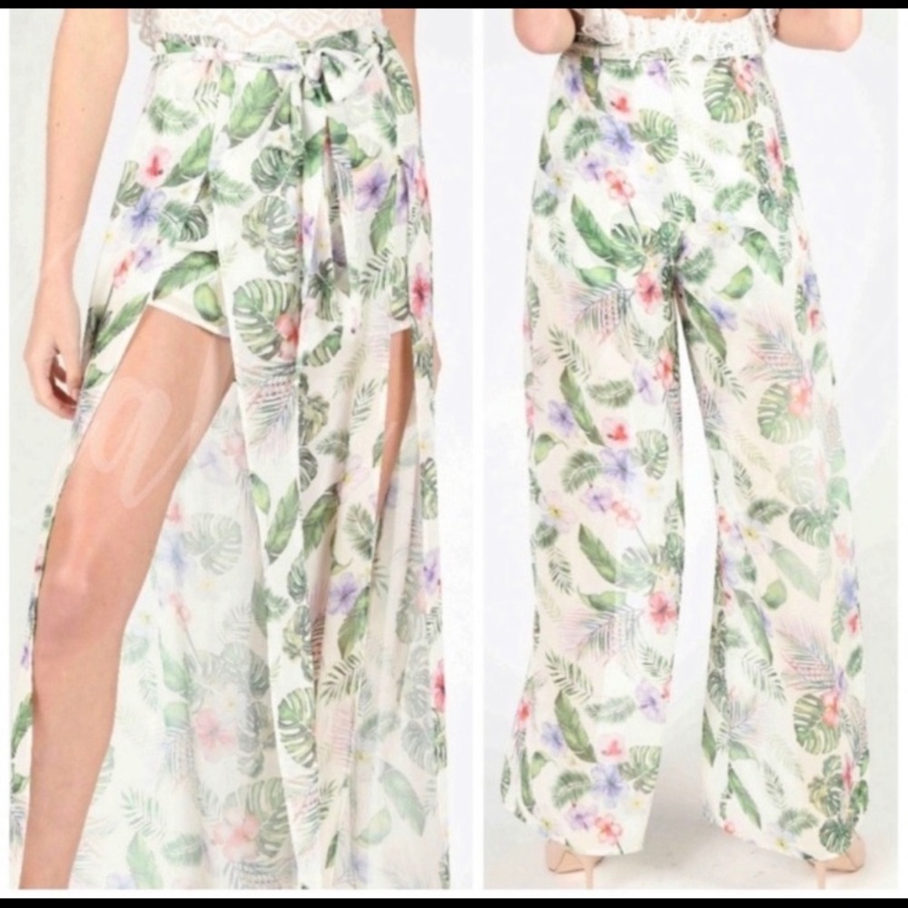 Tropical combo maxi shorts